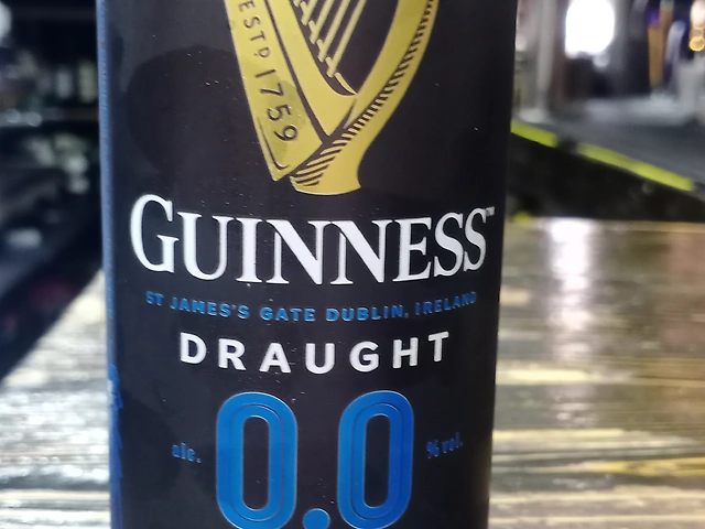 GUINNESS draught O.O alcogol free