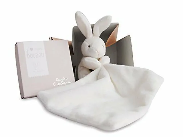 Мягкая игрушка DC303 Lapin Mouchoir Boite Fleur  дуду в коробке