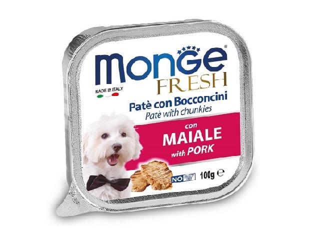 MONGE DOG WET Fresh Pork паштет, свинина 100гр