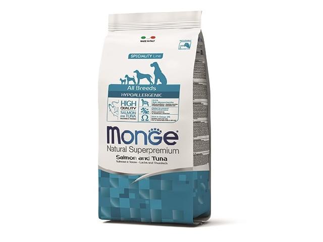 Monge DOG All breeds Hypoallergenic лосось з тунцем, гіпоалергенний для собак усіх порід
