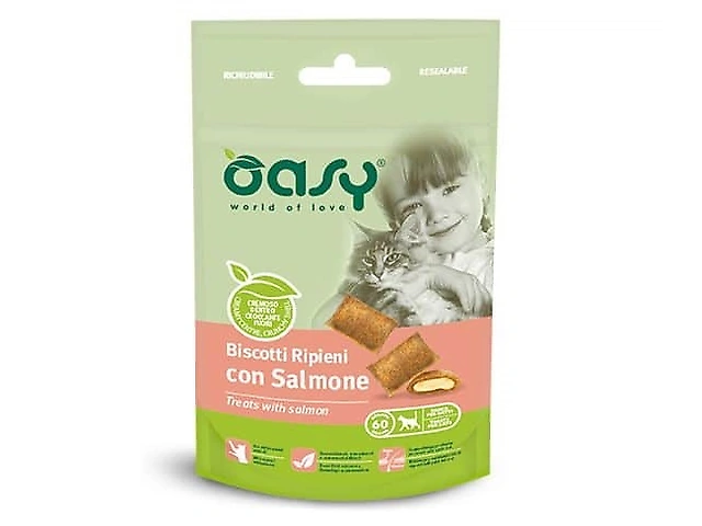 OASY DOG TREATS Лосось та чорниця