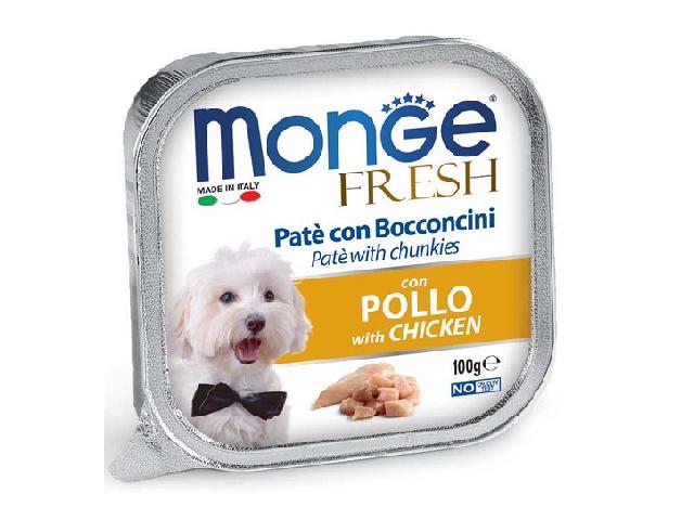 MONGE DOG WET Fresh Chicken паштет, курка 100гр