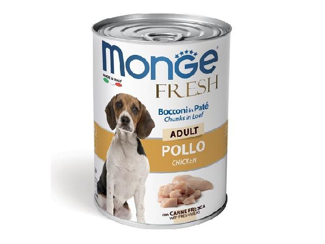 MONGE DOG WET Fresh Chicken курка, паштет 400гр
