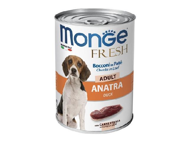 MONGE DOG WET Fresh Duck качка, паштет 400гр