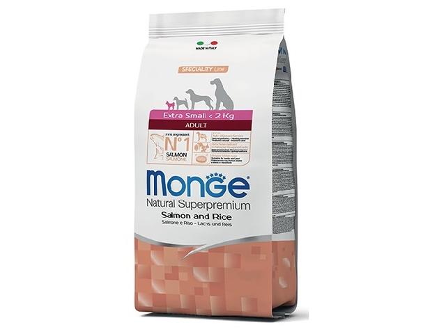 Monge Dog Extrasmall Adult Salmon лосось, для маленьких порід