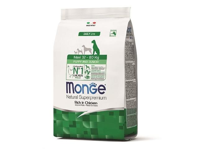 Monge Dog Maxi Puppy&Junior Chicken курка, для цуценят великих порід, Monge Dog Maxi Puppy&Junior Chicken курка, для цуценят великих порід 15 кг