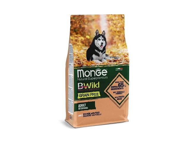Monge Dog BWild Grain Free Salmon лосось, беззерновий