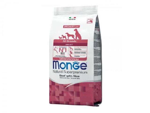 Monge DOG All breeds Adult Beef яловичина, для собак усіх порід