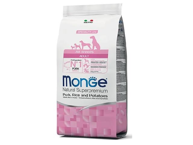 Monge DOG All breeds Adult Pork свинина, для собак усіх порід, Monge DOG All breeds Adult Pork свинина, для собак усіх порід 15кг