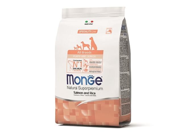 Monge DOG All breeds Puppy&Junior Salmon лосось, для цуценят усіх порід