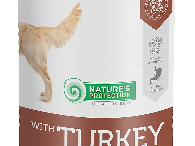 Вологий корм для дорослих собак з індичкою Nature's Protection Natures Protection with Turkey 400 г