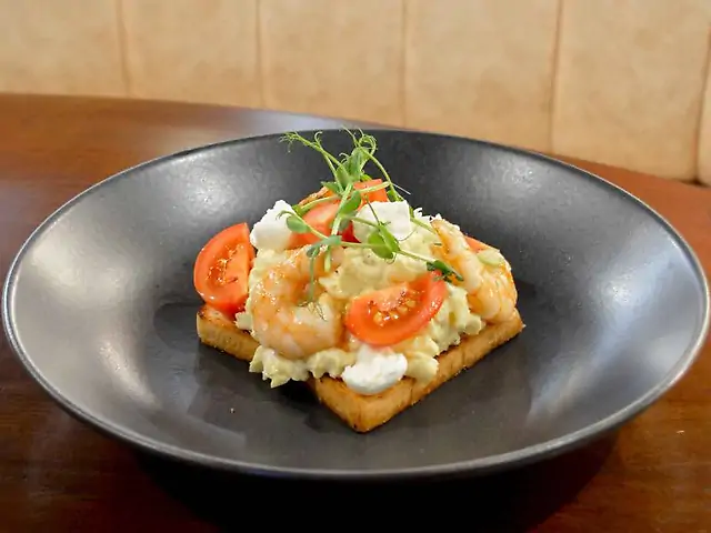 Скрембл з креветкою