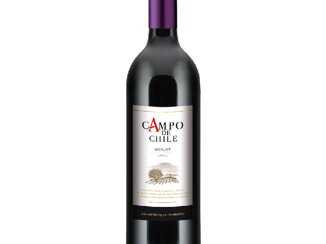 Campo de Chile Merlot, красное сухое, 0,75л, Центральная Долина, Чили