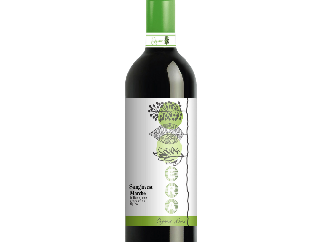 Вино Era Sangiovese Marche IGT Ogranic, красное сухое, 0,75 л, Марке, Италия (арт. 2991270)