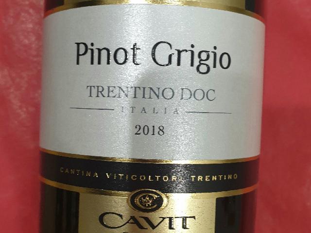 Cavit Mastri Vernacoli Pinot Grigio / Кавит Мастри Вернаколи  Пино Гриджио  2018 бел.сух