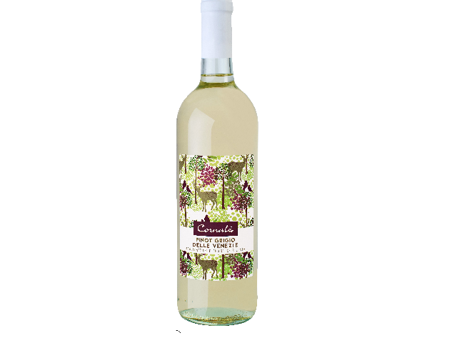 Вино белое сухе CORNALE PINOT GRIGIO DELLE VENEZIE DOC, 0.75л. 11,5%