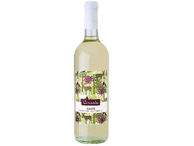 Вино белое сухе CORNALE SOAVE DOC, 0.75л 12,0%