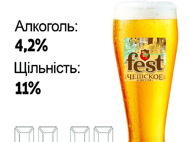 Чешское Fest(светлое н/фильтр) 1л