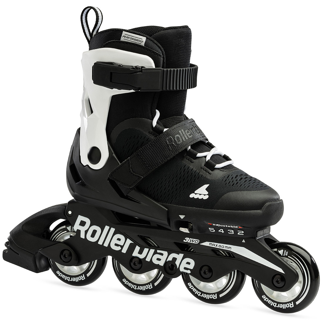 Rollerblade роликові ковзани Microblade black-white 36.5-40