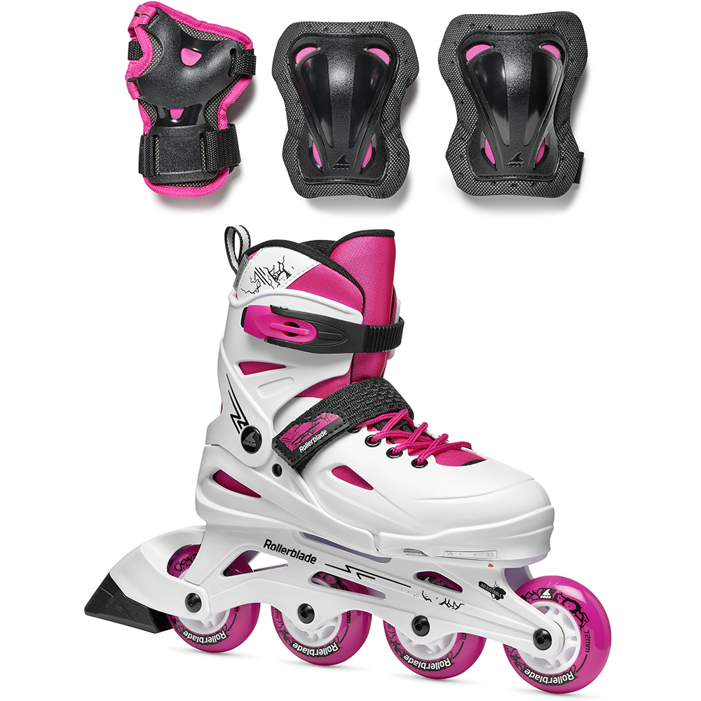 Rollerblade роликові ковзани Fury Combo white-pink 36.5-40.5