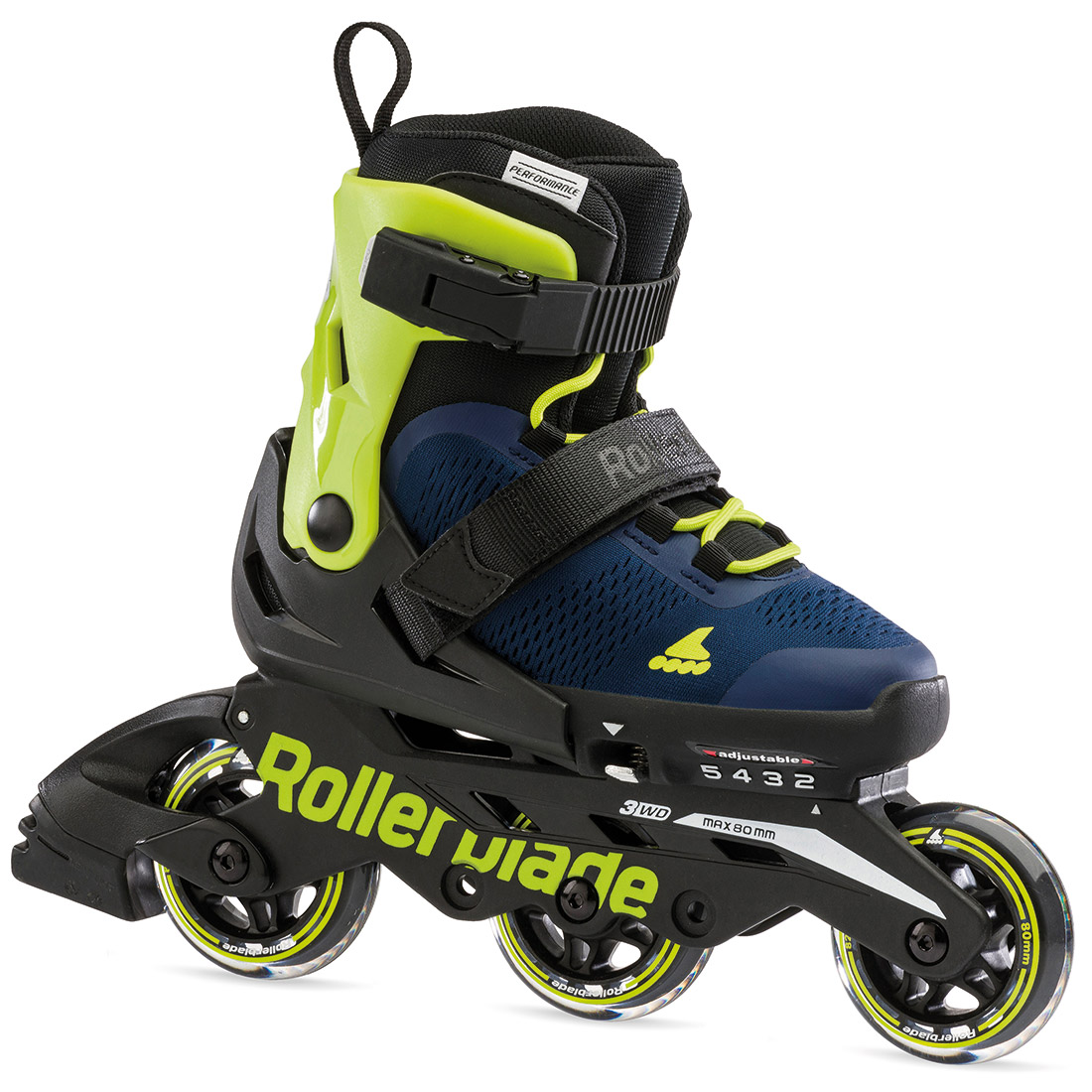 Rollerblade роликові ковзани Microblade 3WD blue royal-lime 33-36.5