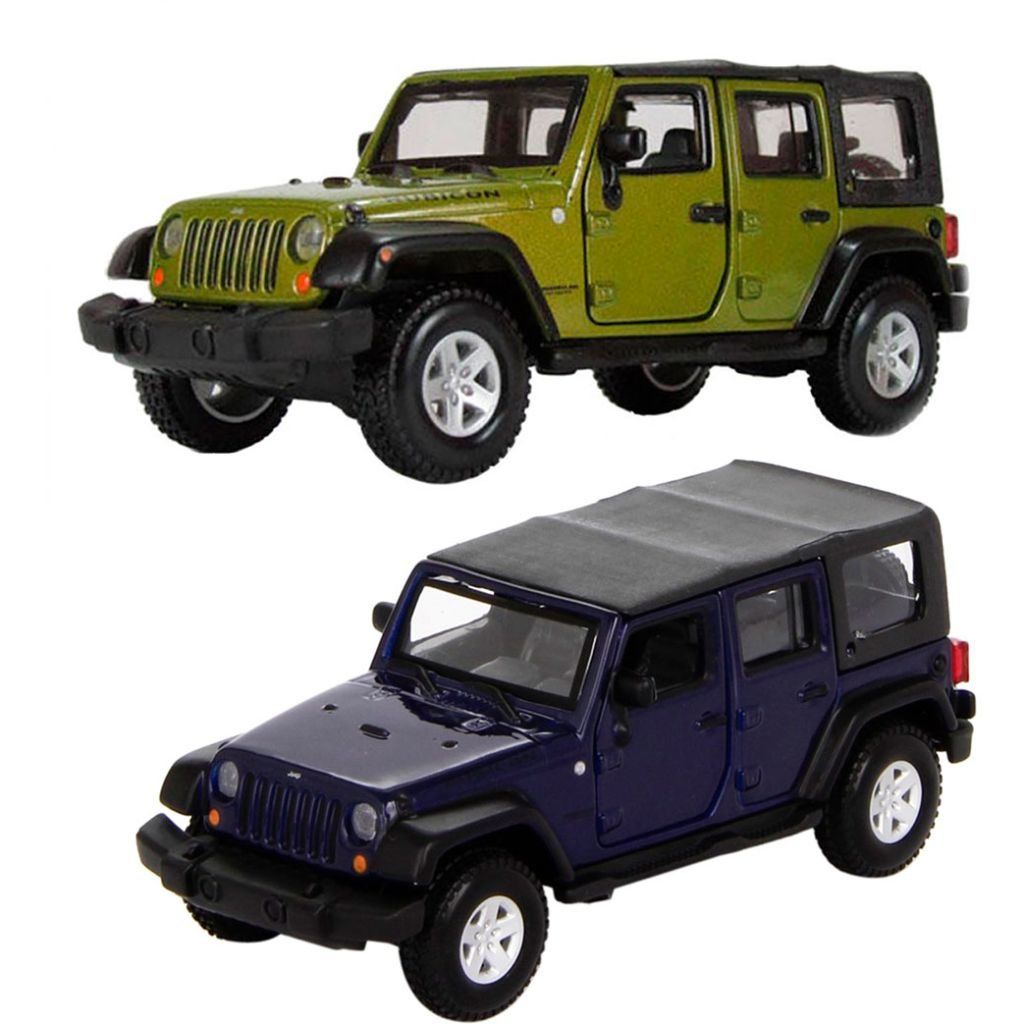 Автомодель - Jeep Wrangler Unlimited Rubicon (асорті зелений металік, темно-синій 1:32)