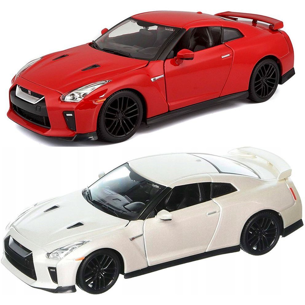 Автомодель - Nissan GT-R (асорті червоний, білий металік, 1:24)