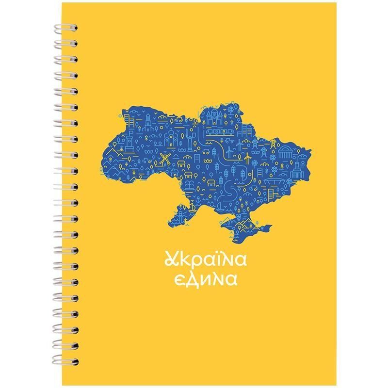 Блокнот на спіралі тверда обкл., А5, 96арк. 22