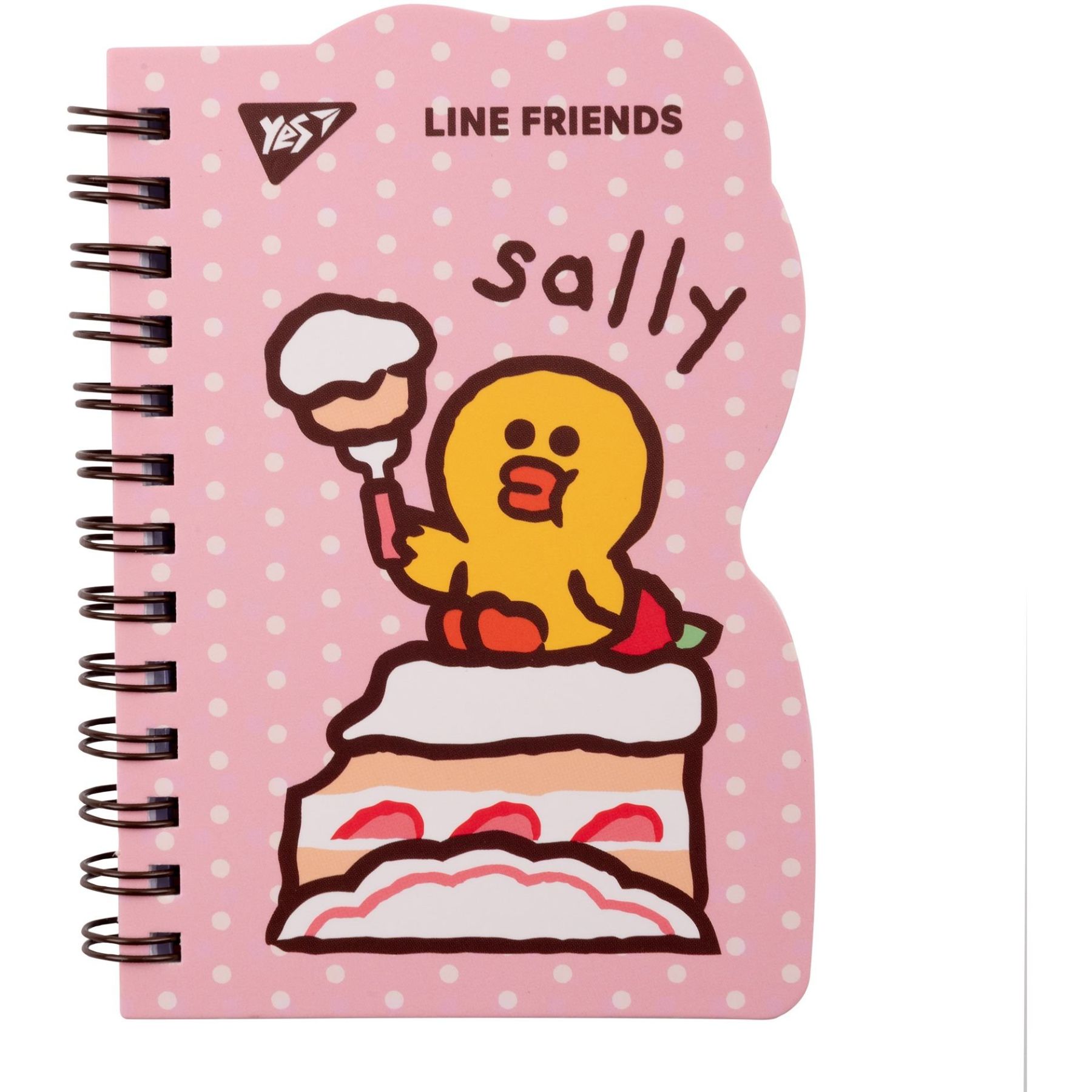 Блокнот YES В7/60 подв. спіраль "Line Friends. Sally", клітинка