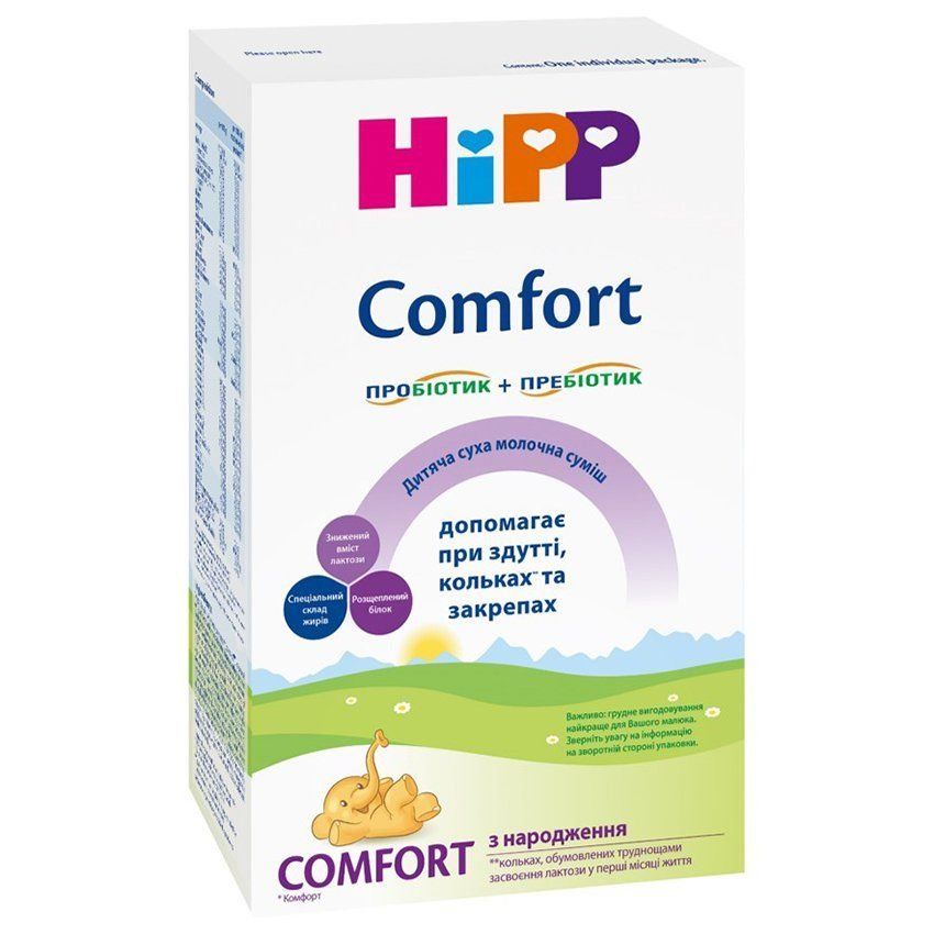 Дитяча суха молочна суміш "Comfort" початкова з народження 300 г, HiPP