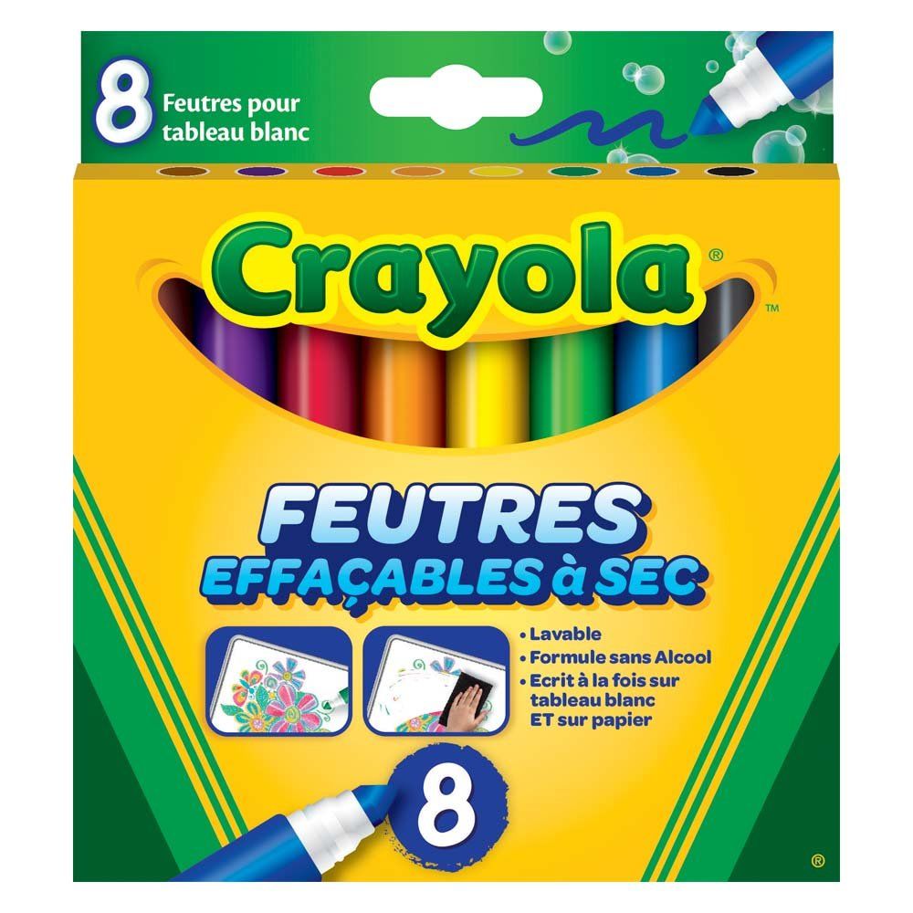 CRAYOLA Набір фломастерів для сухого стирання (washable), 8 шт