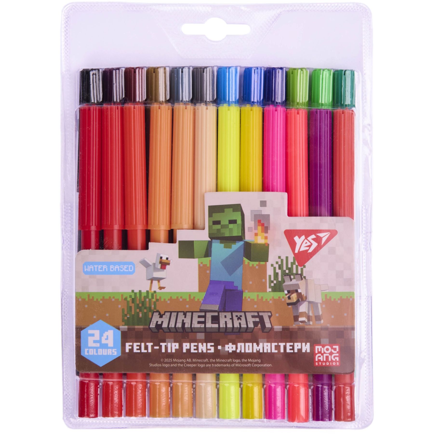 Фломастери Yes 24 кольори "Minecraft"