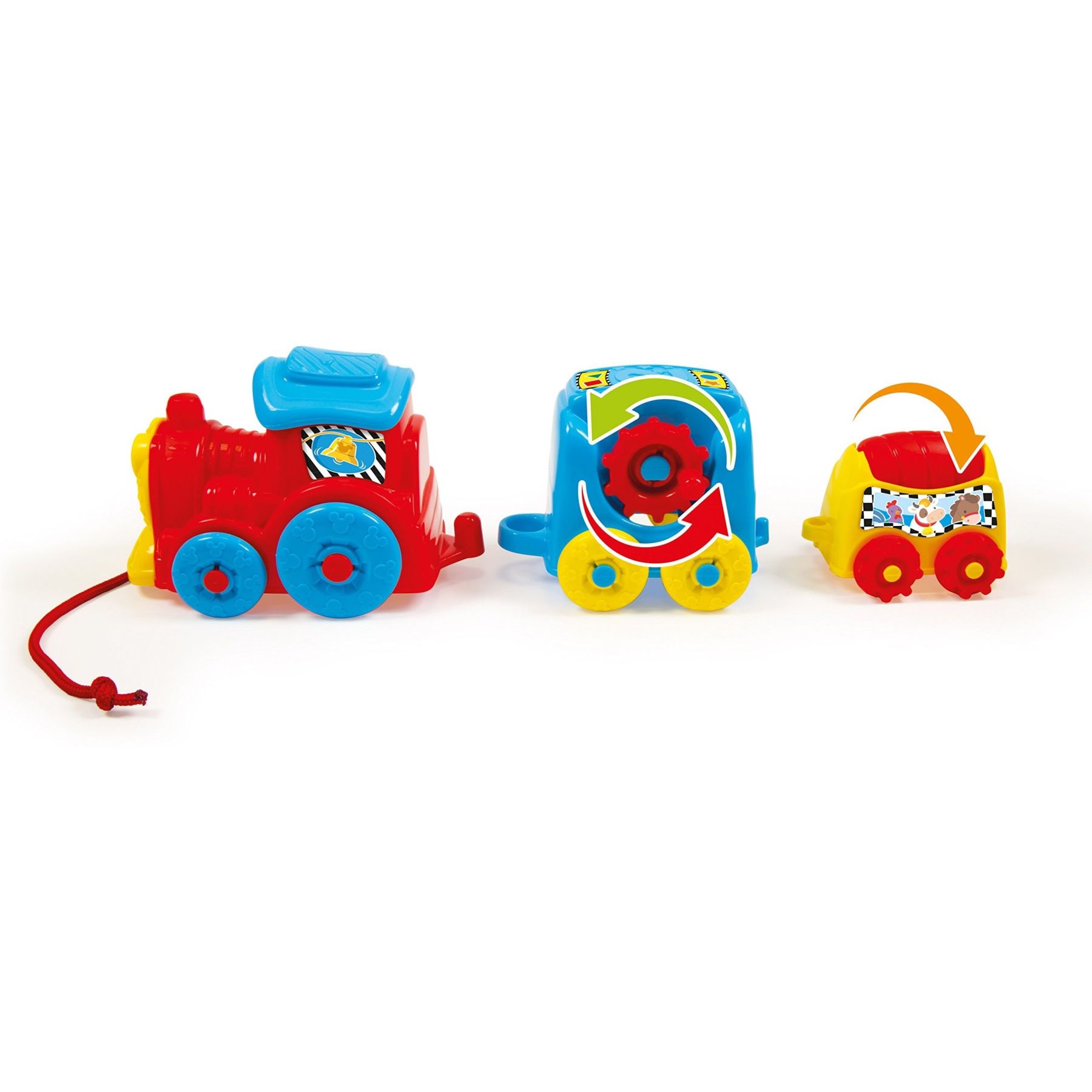 Іграшка-каталка розвиваюча Clementoni "Activity Train", серія "Disney Baby"