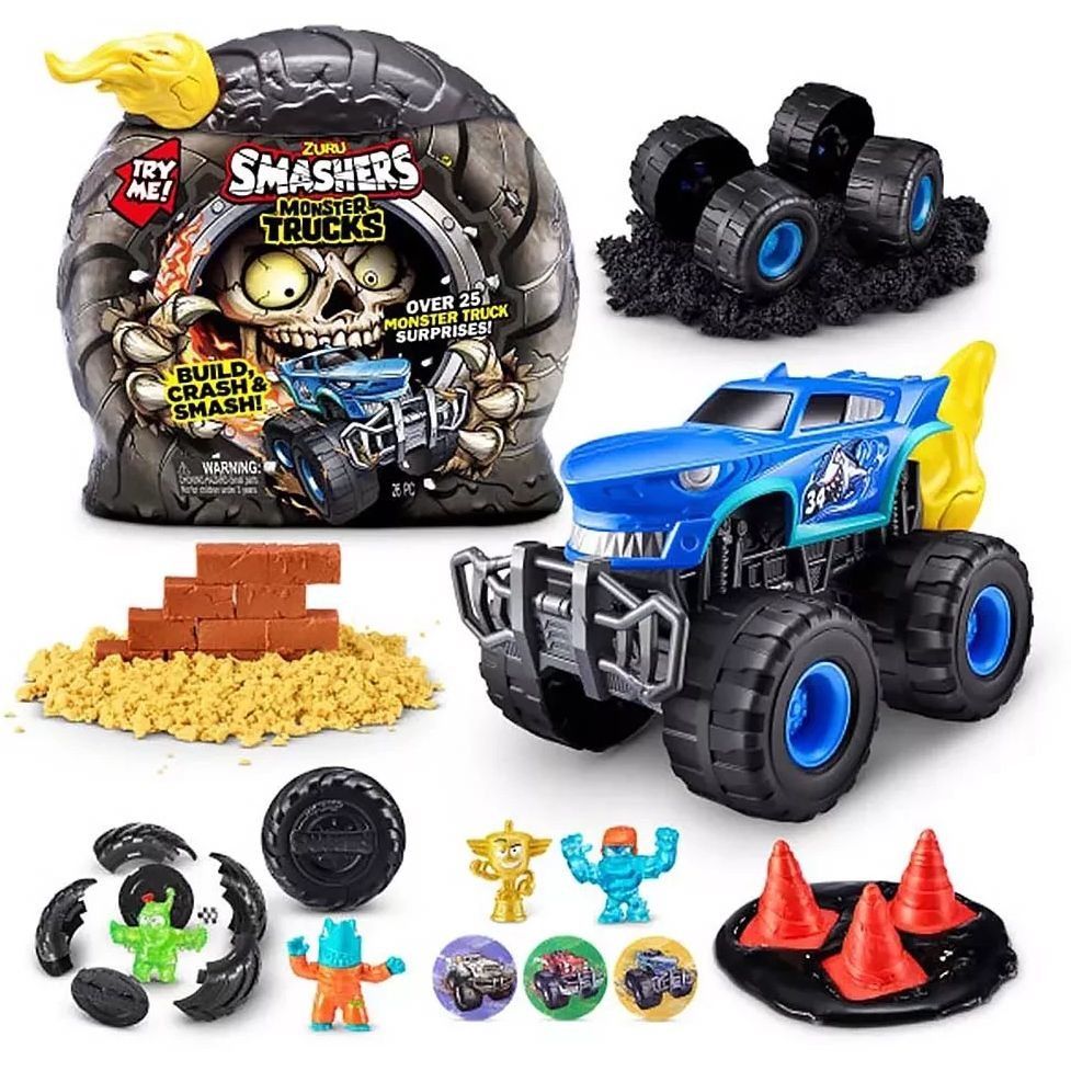 SMASHERS Іграшка у наборі з аксесуарами Monster Wheels (SHARK TRUCK)/Монстер Вілс (ШАРК ТРЕК), 74103D