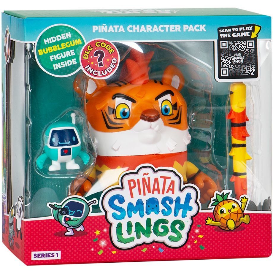 Ігровий набір PINATA SMASHLINGS  ТИГР МОУ (1 велика фігурка, 2 екскл. фігурки)