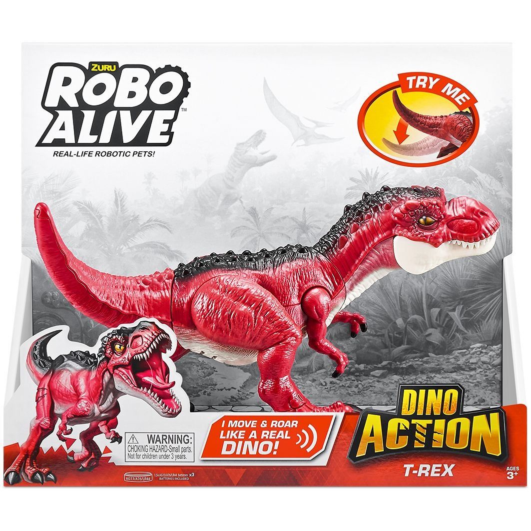 Інтерактивна іграшка ROBO ALIVE серії "Dino Action" - ТИРАНОЗАВР