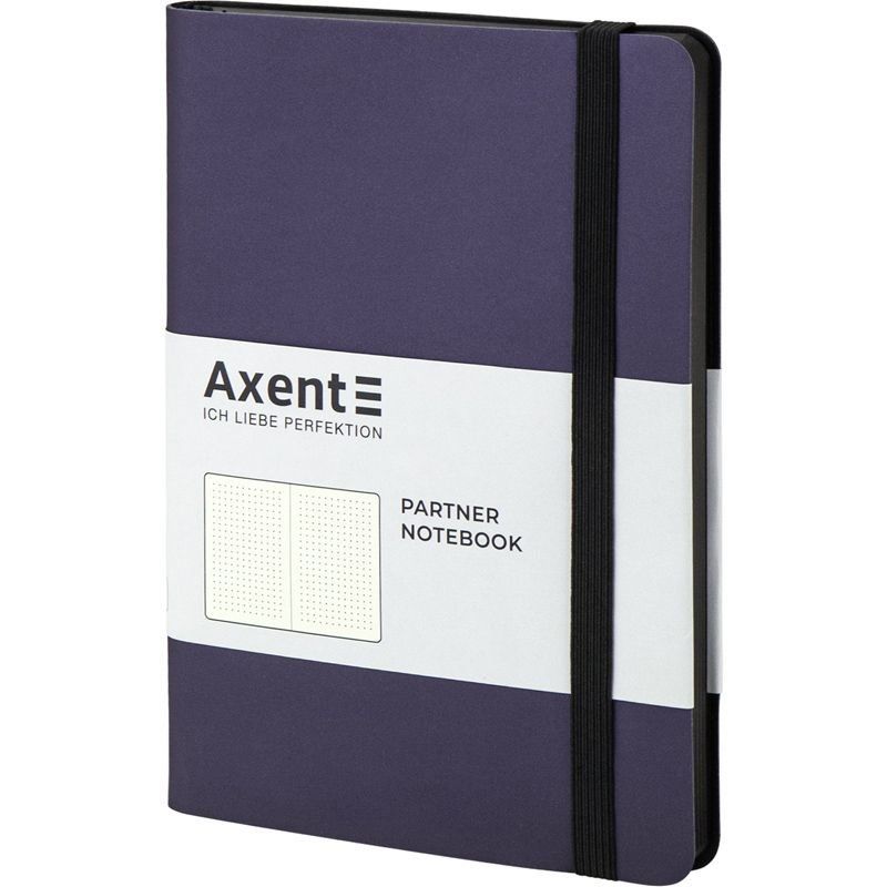 AXENT Книга записна Partner Soft, 125*195, 96арк, крап, синя