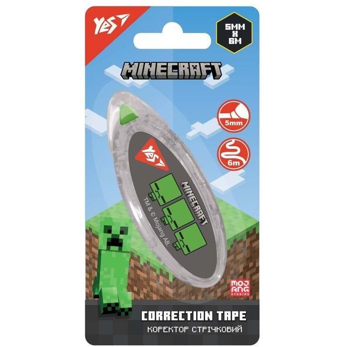 Коректор стрічковий YES 5мм х 6м Minecraft