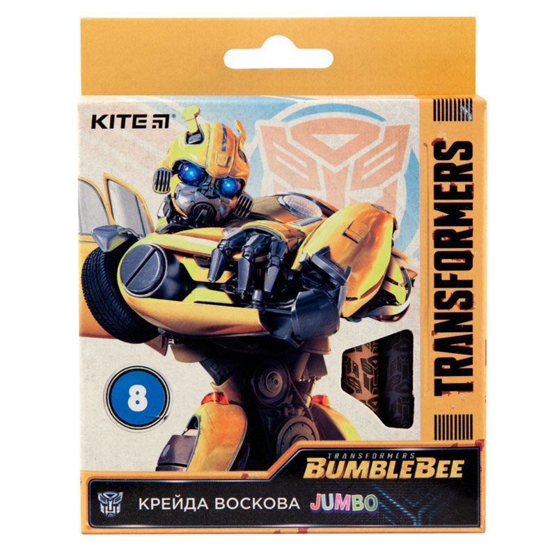 Крейда воскова Jumbo, 8 кольорів TF Kite