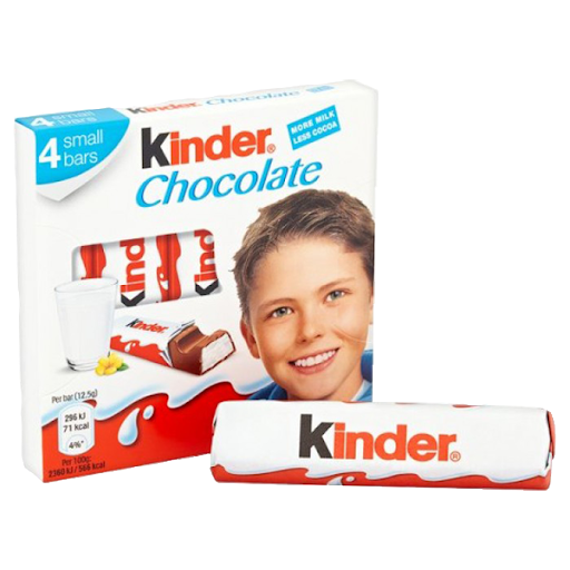 Шоколад "Kinder" з молочною начинкою, 50 г