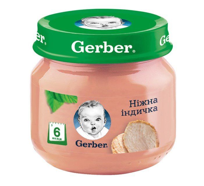 Пюре "Ніжна індичка" 80 г, Gerber