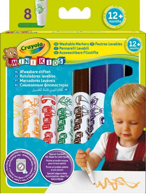 CRAYOLA Mini Kids Мої перші фломастери (washable), 8 шт