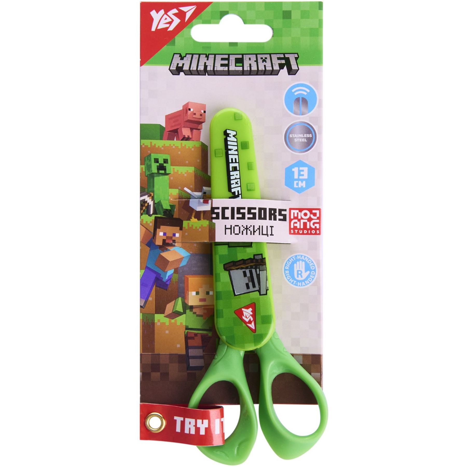 Ножиці Yes "Minecraft" 13 см  у футлярі