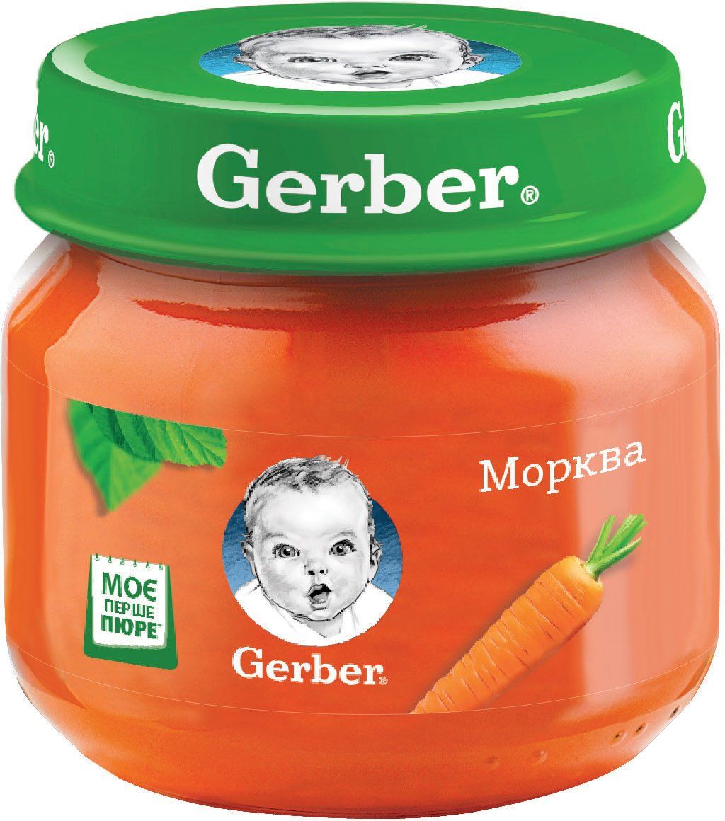 Пюре "Морква" 80 г, Gerber