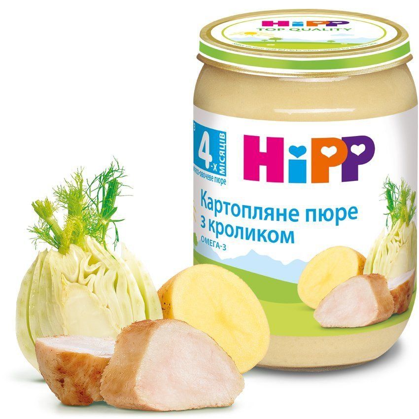 Мясо-овочеве пюре "Картопляне пюре з кроликом" HiPP