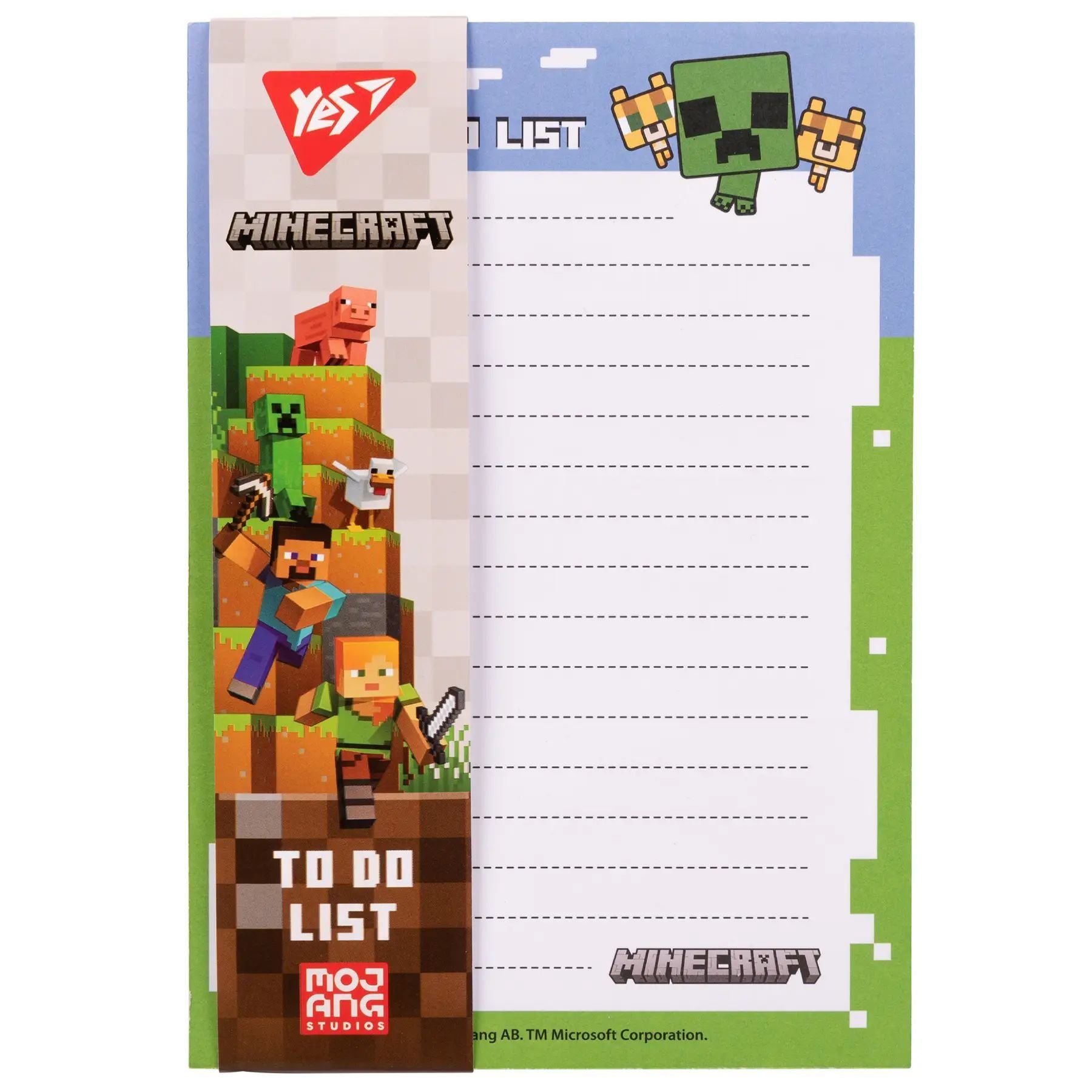 Папір для нотаток на магніті Yes To Do "Minecraft"
