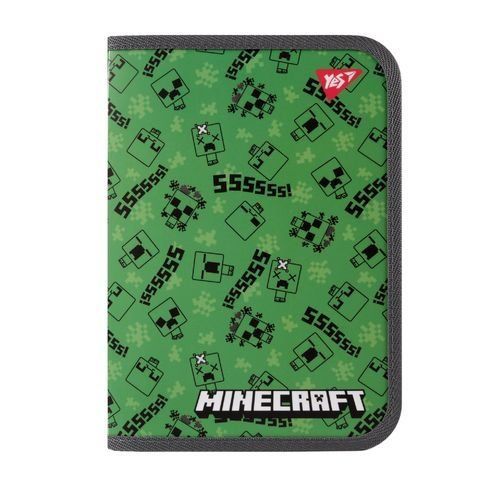 Папка для зошитів Yes пласт. на блискавці В5 "Minecraft. Creepers"
