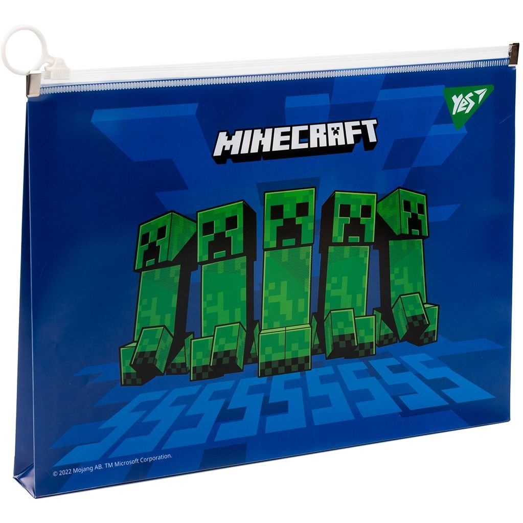 Папка-конверт YES B5 на блискавці "Minecraft"