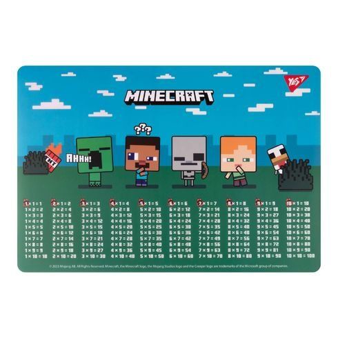 Підкладка для столу  Yes "Minecraft. Boom" табл.умнож.