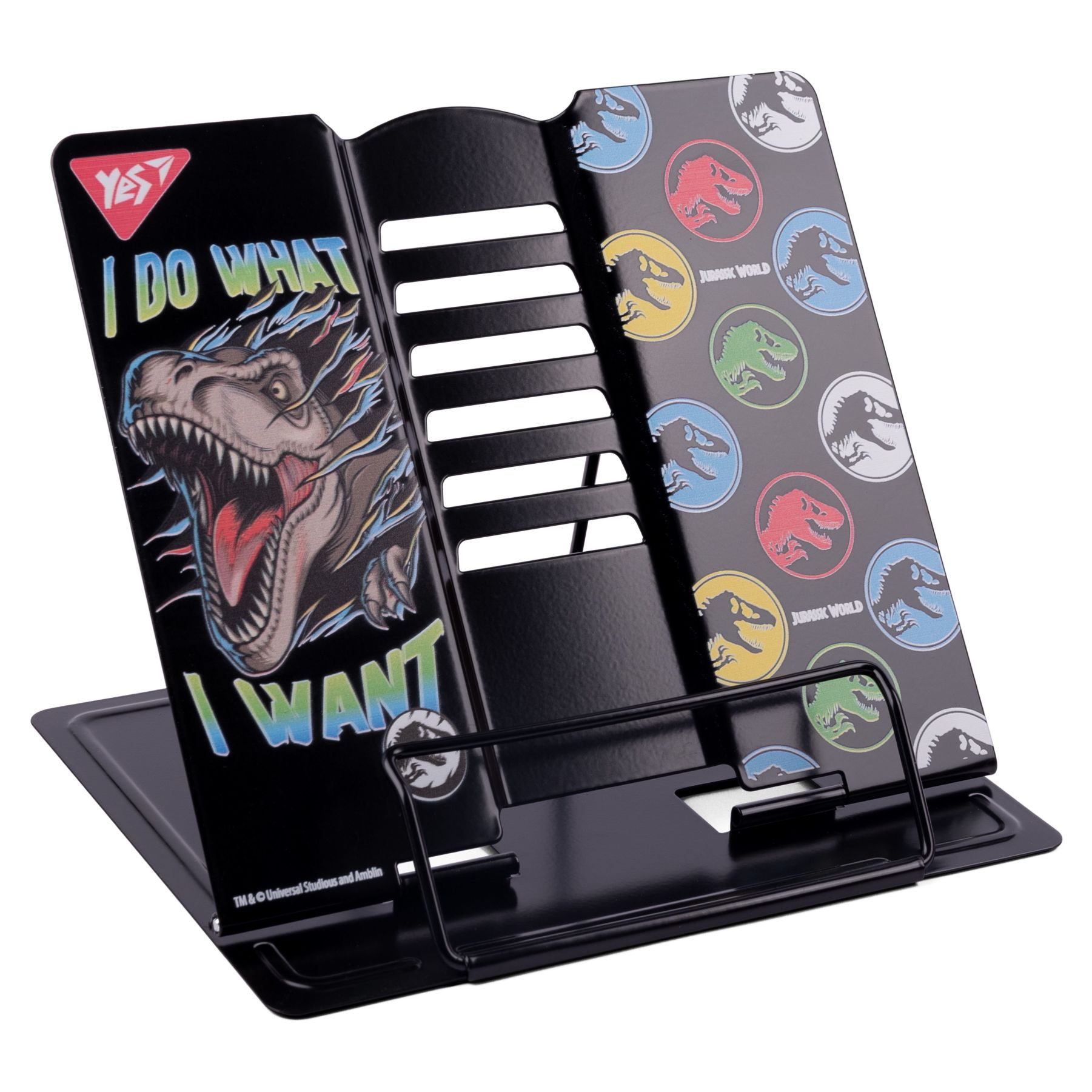 Підставка для книг YES  "Jurassic World",  метал
